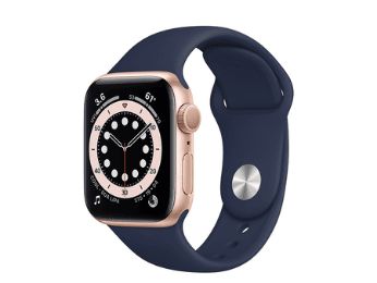 Apple Watch SE 44MM Gold With Blue Sports Band