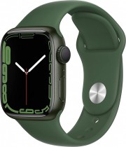 Apple Watch Series 7 45mm GPS Aluminum Case with Clover Sport Band Green