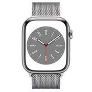 Apple Watch Series 8 45mm Cellular Stainless Steel Case with Milanese Loop