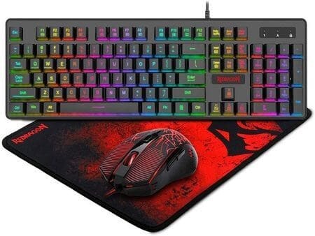 Redragon S107 3 in 1 Keyboard Mouse Mouse Pad Gaming Combo